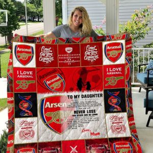 Arsenal F.C – To My Daughter – Love Mom Quilt Blanket