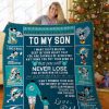 Bl – Miami Dolphins, To My Son Quilt Blanket