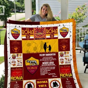 A.S. Roma – To My Daughter – Love Mom Quilt Blanket