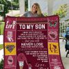 Arizona Cardinals - To My Son Quilt Blanket