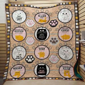 Adorable Cat Is Always Right Quilt Blanket Great Customized Gifts For Birthday Christmas Thanksgiving Perfect Gifts For Cat Lover