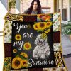 Sunflower Bichon Frise You Are My Sunshine Quilt Blanket Great Customized Gifts For Birthday Christmas Thanksgiving Perfect Gifts For Sunflower Lover