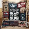 Air Force Dad It's Not That He Can And Others Can't It's That He Did And Others Didn't Quilt Blanket Great Customized Blanket Gifts For Birthday Christmas Thanksgiving