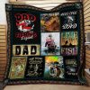 Dad The Fishing Legend Quilt Blanket Great Customized Gifts For Birthday Christmas Thanksgiving Father's Day Perfect Gifts For Fishing Lover